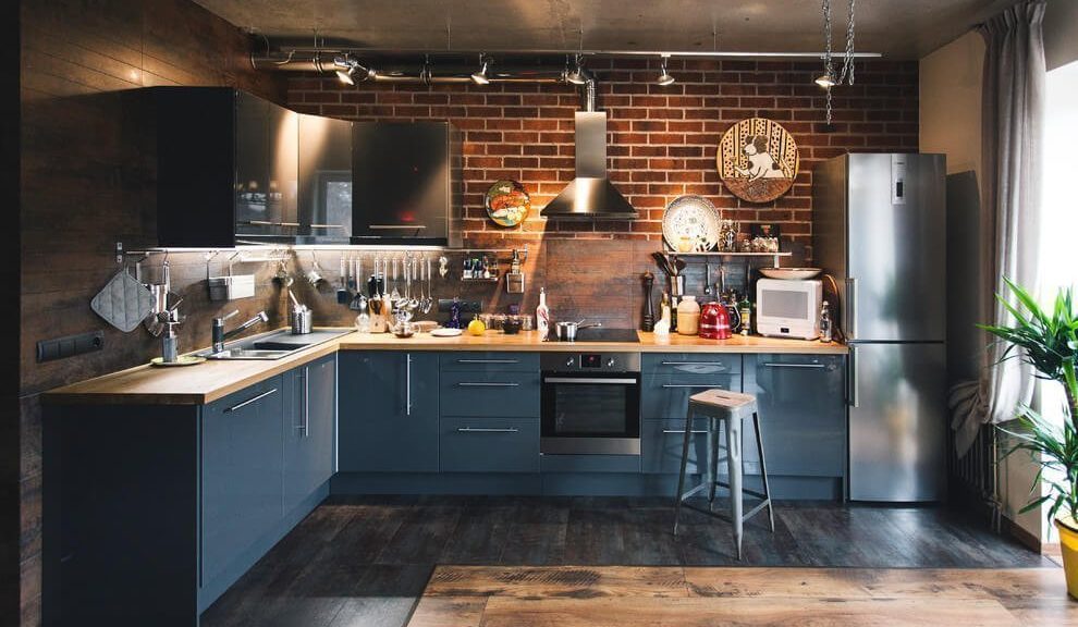 עיצוב מטבח בסגנון לופט