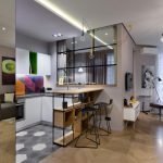 Pisos diferentes en el interior.