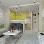 Muebles con fachada de madera en la cocina.