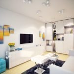 Pinturas modulares en el interior.