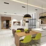 Lámparas sobre la mesa