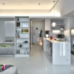 Dormitorio detrás de la partición