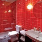 Baño rojo