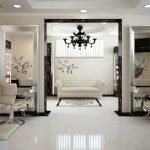 El diseño del salón de belleza.