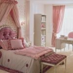 Dormitorio de lujo para niña