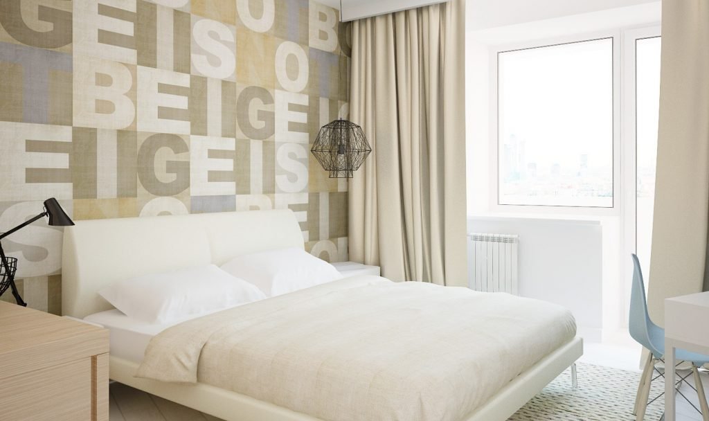 Dizajnerska spavaća soba s balkonom