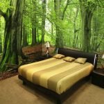 Dormitorio de estilo ecológico