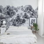 Fotomural con montañas nevadas
