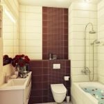 Baño blanco granate