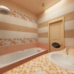 El uso de mosaicos en el diseño del baño.