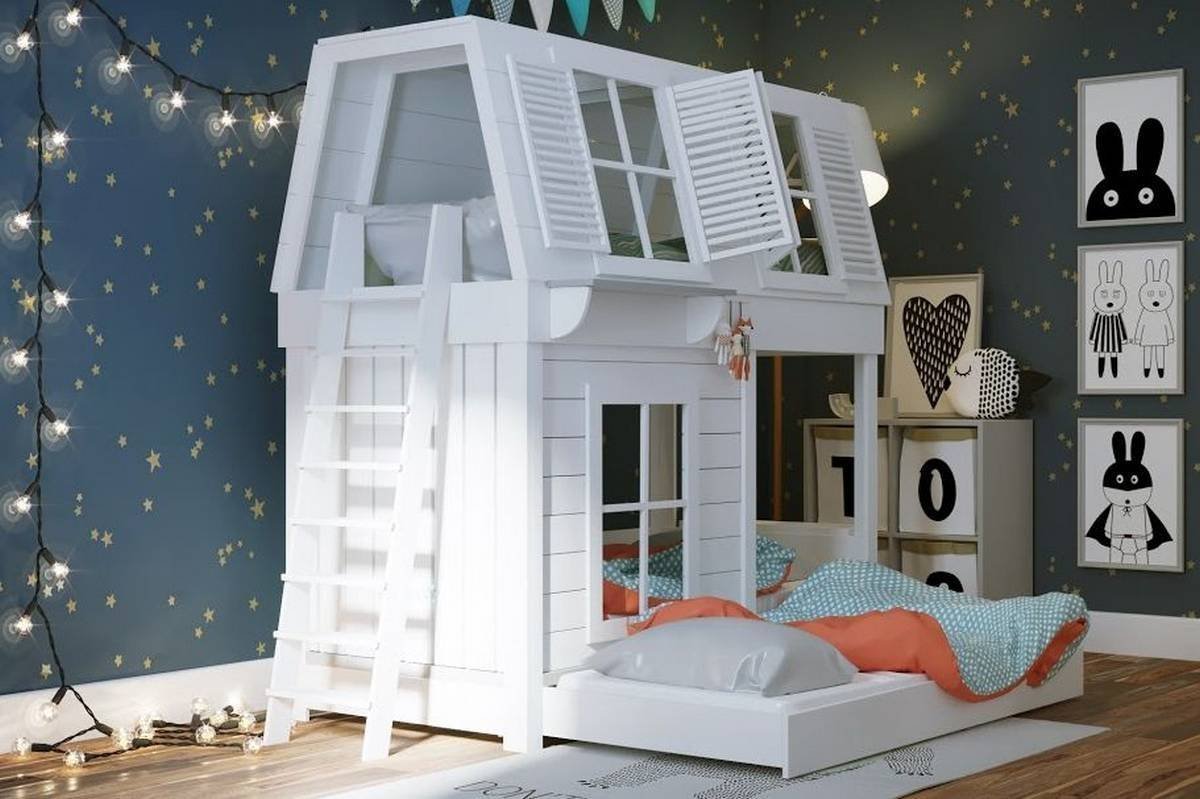 Krevet na sprat u unutrašnjosti