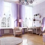 Habitación lila para una señorita