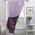 Cortinas de ciruela y lila