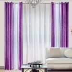 Cortinas blanco-violeta
