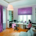 Habitación para adolescentes con ventana área de trabajo
