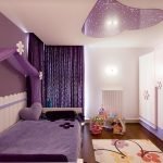 Interior infantil morado
