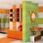 Lima y naranja en el interior