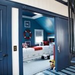 Puertas correderas azules