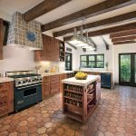 Elegante cocina rústica
