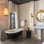Baño de pies en el interior