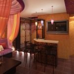 Iluminación de ambiente tenue de estilo oriental