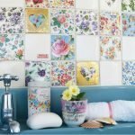 Patchwork en el interior del baño.