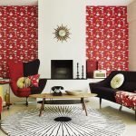 Habitación en negro y rojo.