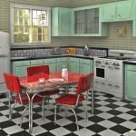 Muebles de comedor rojos