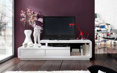 Soportes de TV en un interior moderno.
