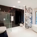 Zonificación de un baño grande
