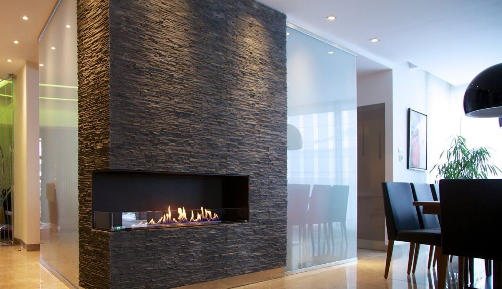 Biofireplace salonā