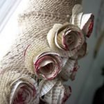 Flores de paginas de papel