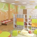Partición entre la sala de juegos y el dormitorio.