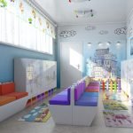 Sillones en medio del vestuario