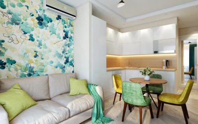Estudio de diseño con una superficie de 22 metros cuadrados. m