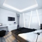Apartamento de iluminación en un estilo moderno.