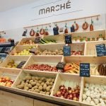 Verduras en los estantes