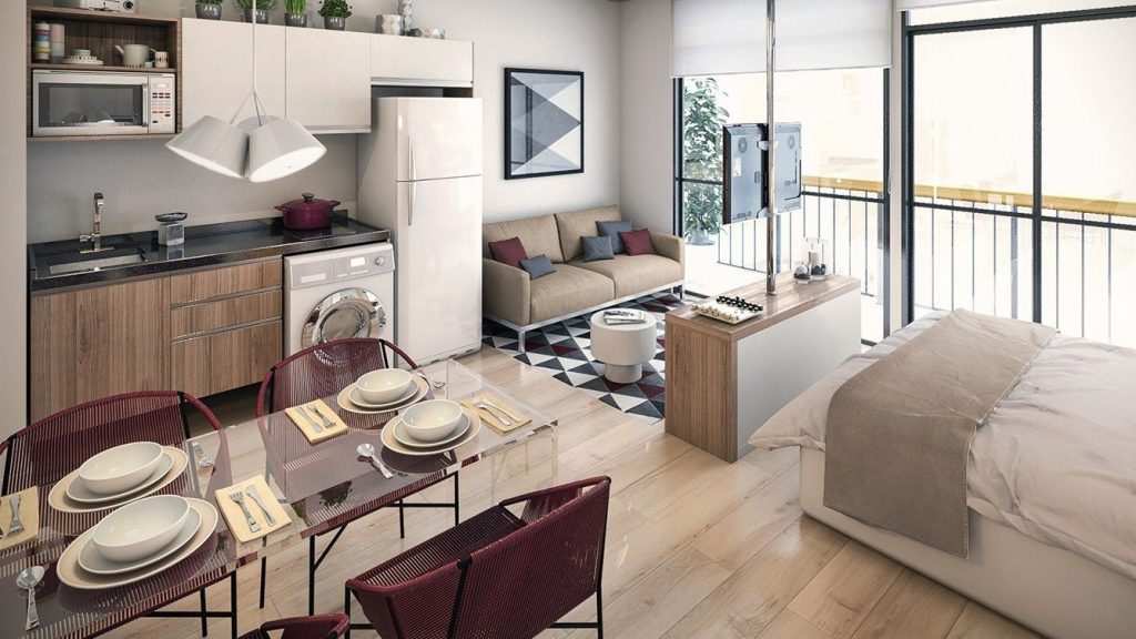 Disseny d'apartaments d'una habitació
