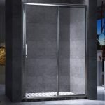 Iluminación del baño en negro y gris.