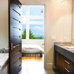 Wenge puertas en el baño