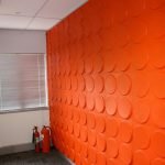 Círculos volumétricos en la pared