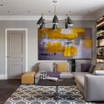 Parquet oscuro en el piso
