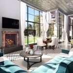 Muebles en diferentes colores