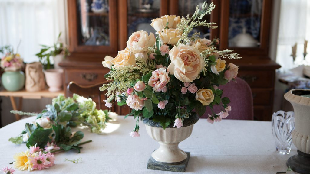 Mesterséges csokrok a belső terekhez