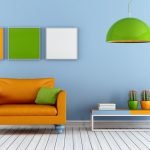 El color de las pinturas en el interior.