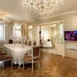Parquet en el comedor.