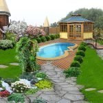 Piscina junto a la glorieta