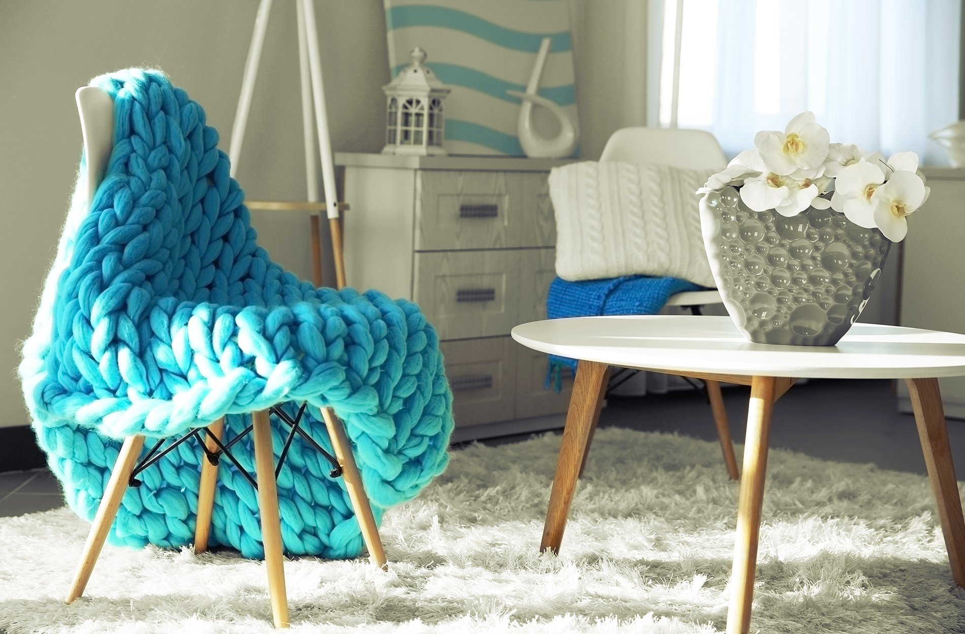 Strikket boligindretning