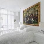 Muebles blancos en el dormitorio