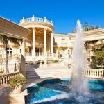 Fuente en una casa de campo
